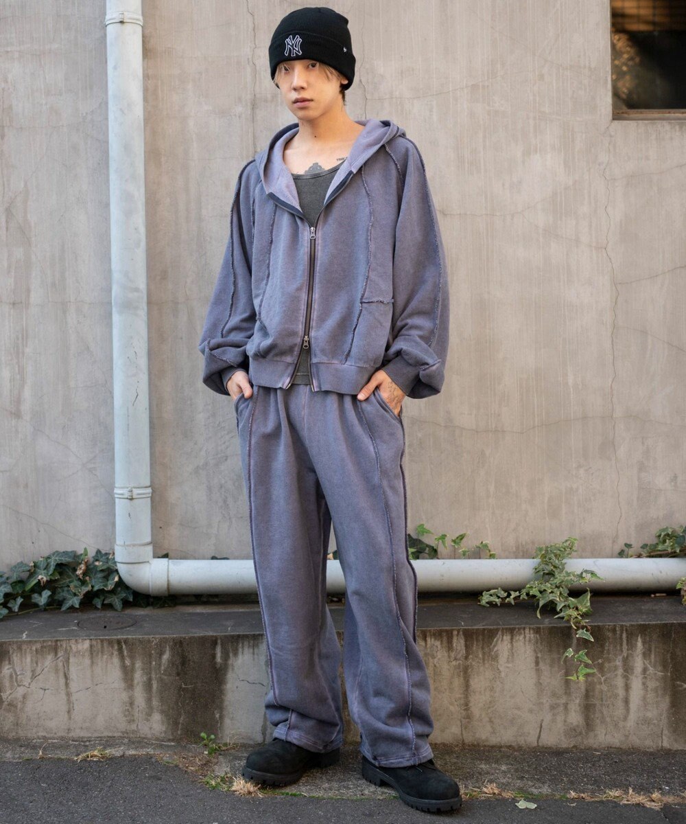 WEGO 【ユニセックス着用ITEM/ウエストゴム】スウィッチングスウェットパンツ 