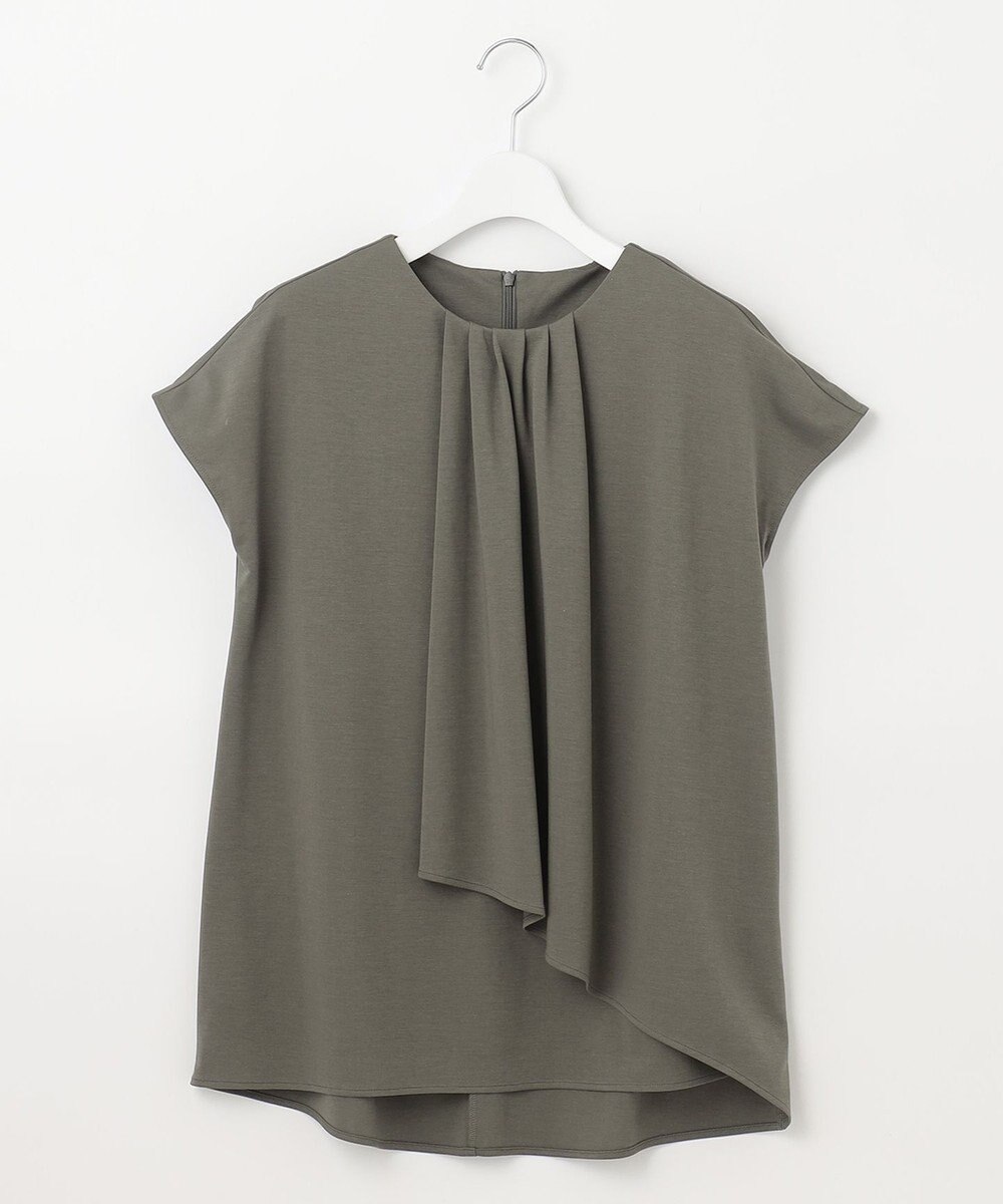 自由区 【洗える・XSサイズあり】ハイツイストポンチフロントタック カットソー 