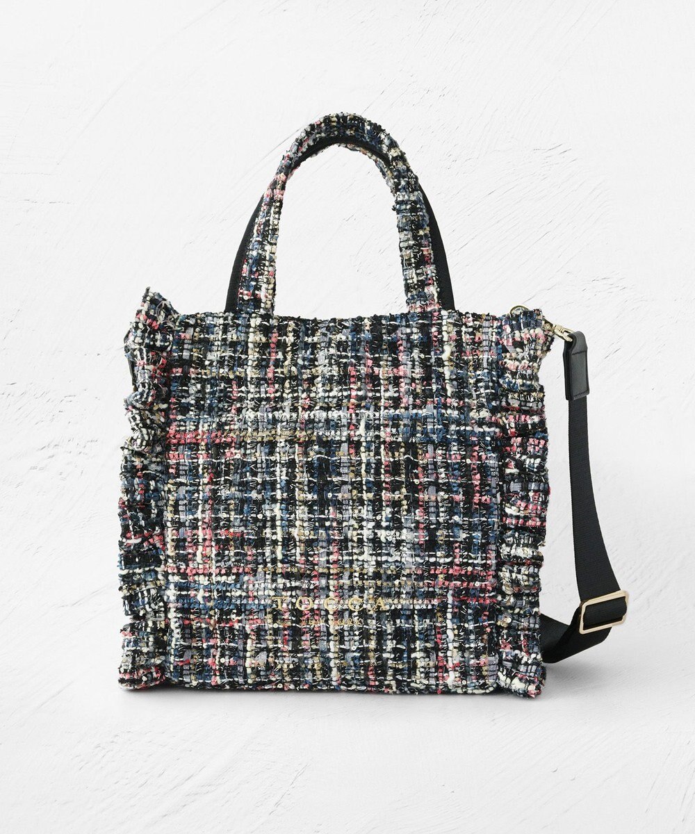 TOCCA 【美人百花掲載】【一部カラー撥水】TRIM WAVES MINITOTE ミニトートバッグ 