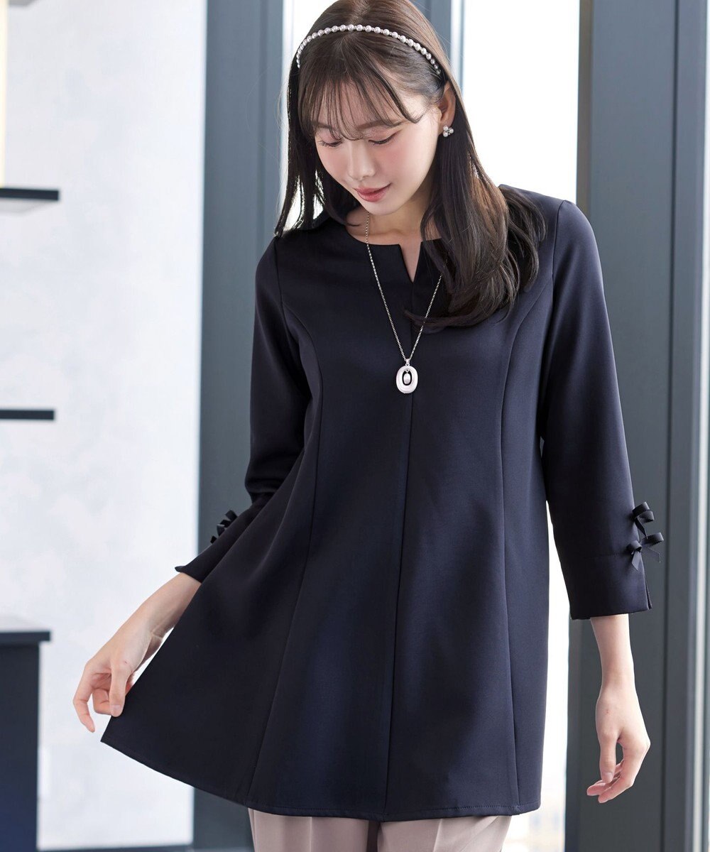 Tiaclasse 袖リボンチュニック 