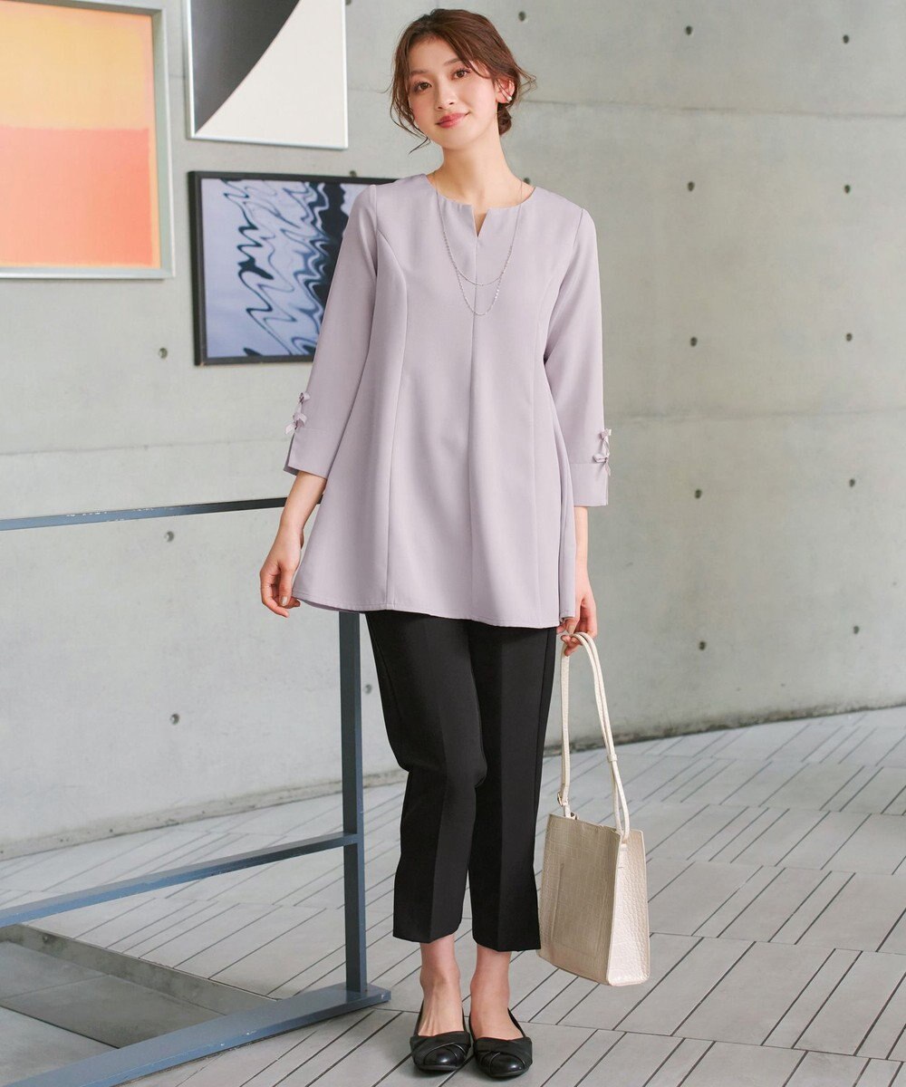 Tiaclasse 袖リボンチュニック 