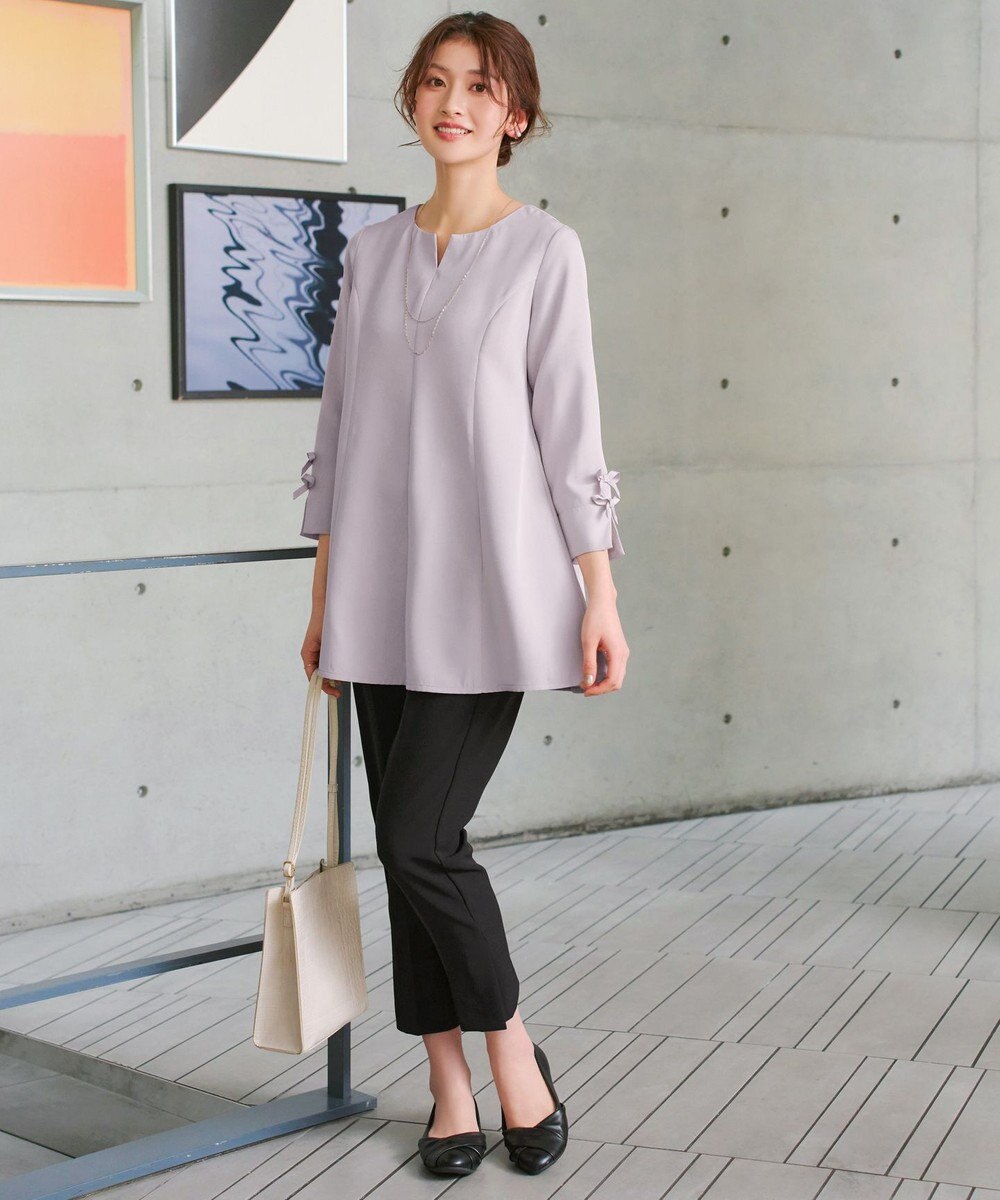 Tiaclasse 袖リボンチュニック 