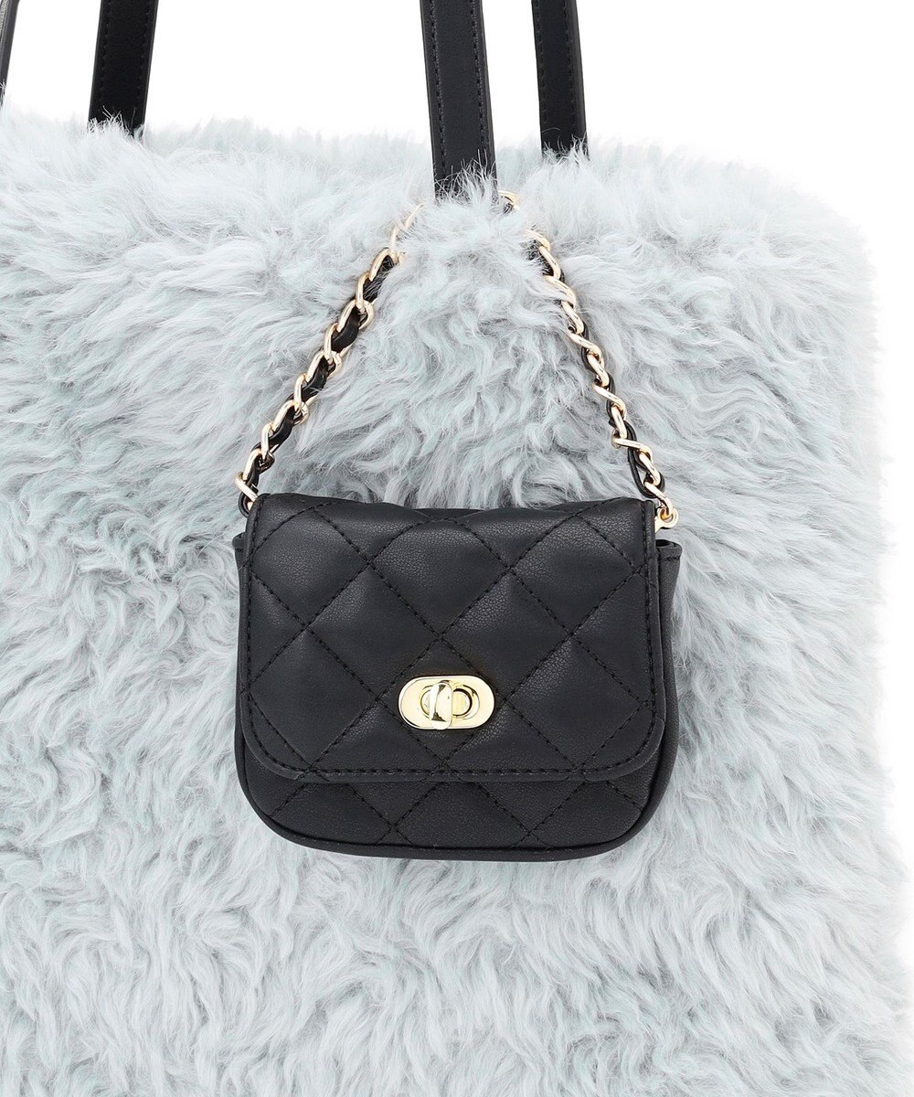 23区 フェイクファー トートバッグ 