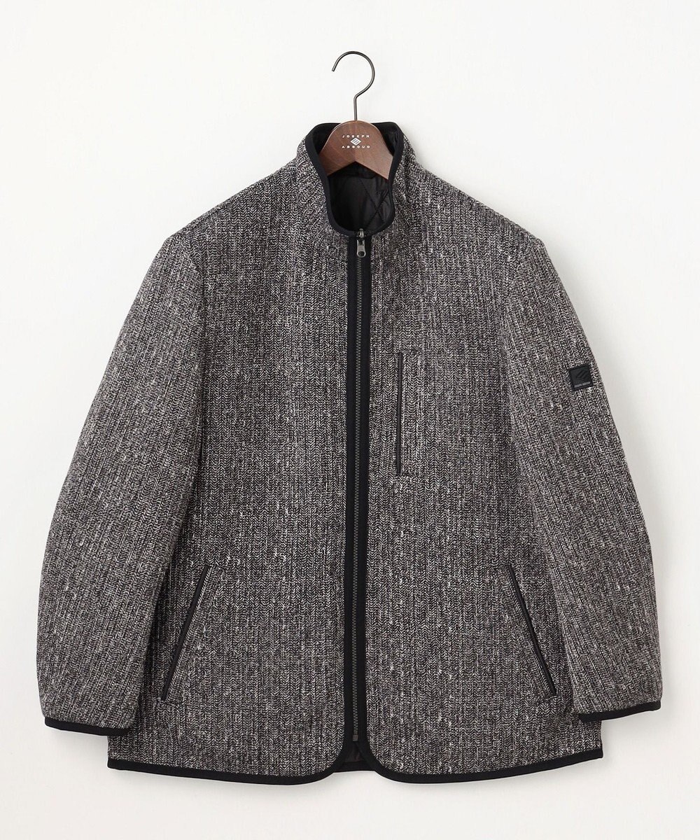JOSEPH ABBOUD 【キングサイズ・リバーシブル】ツィーディーフリースリバーシブル ブルゾン 