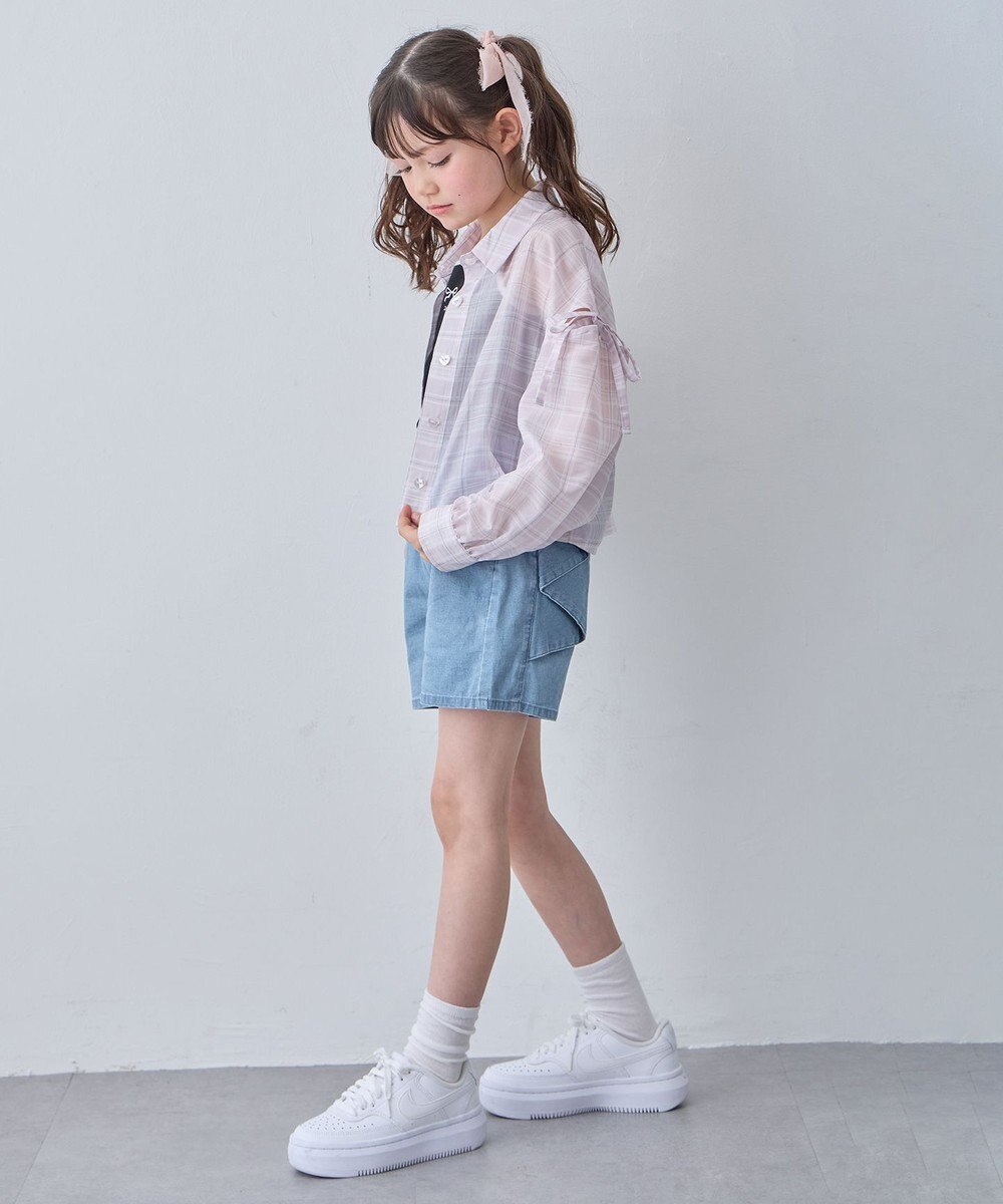 ANY KIDS シアーチェックシャツ 