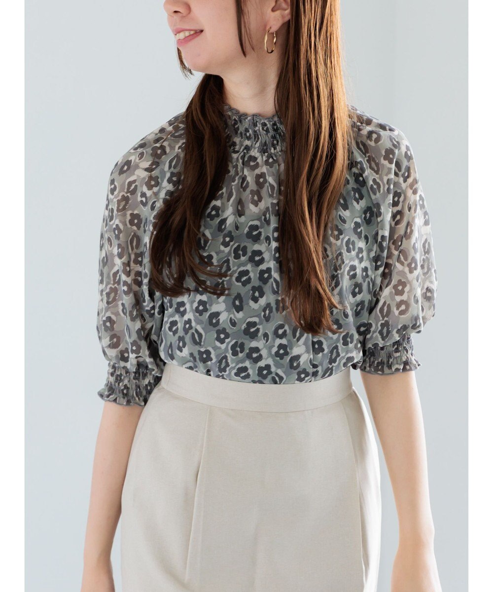 Te chichi パターンアソートシャーリングブラウス 