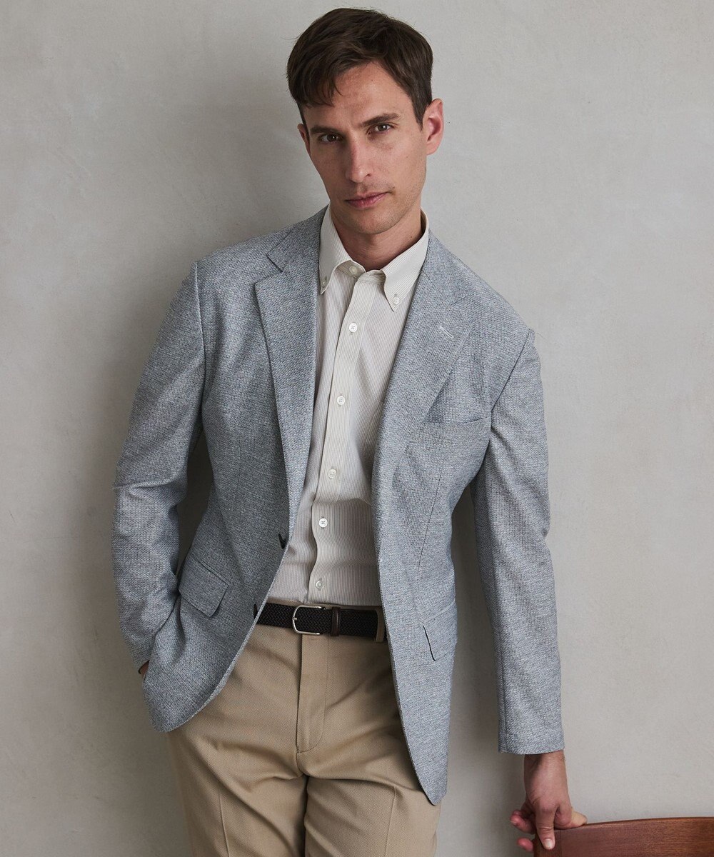 GOTAIRIKU ３年連続売上NO1【吸水速乾/洗える/ストレッチ】ノルマンディーリネン カーディガンジャケット(25/26年モデル) 