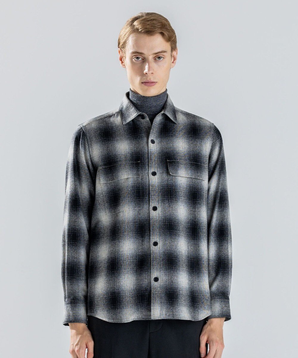 JOSEPH HOMME 【新素材】フェードフラノチェック / シャツブルゾン 