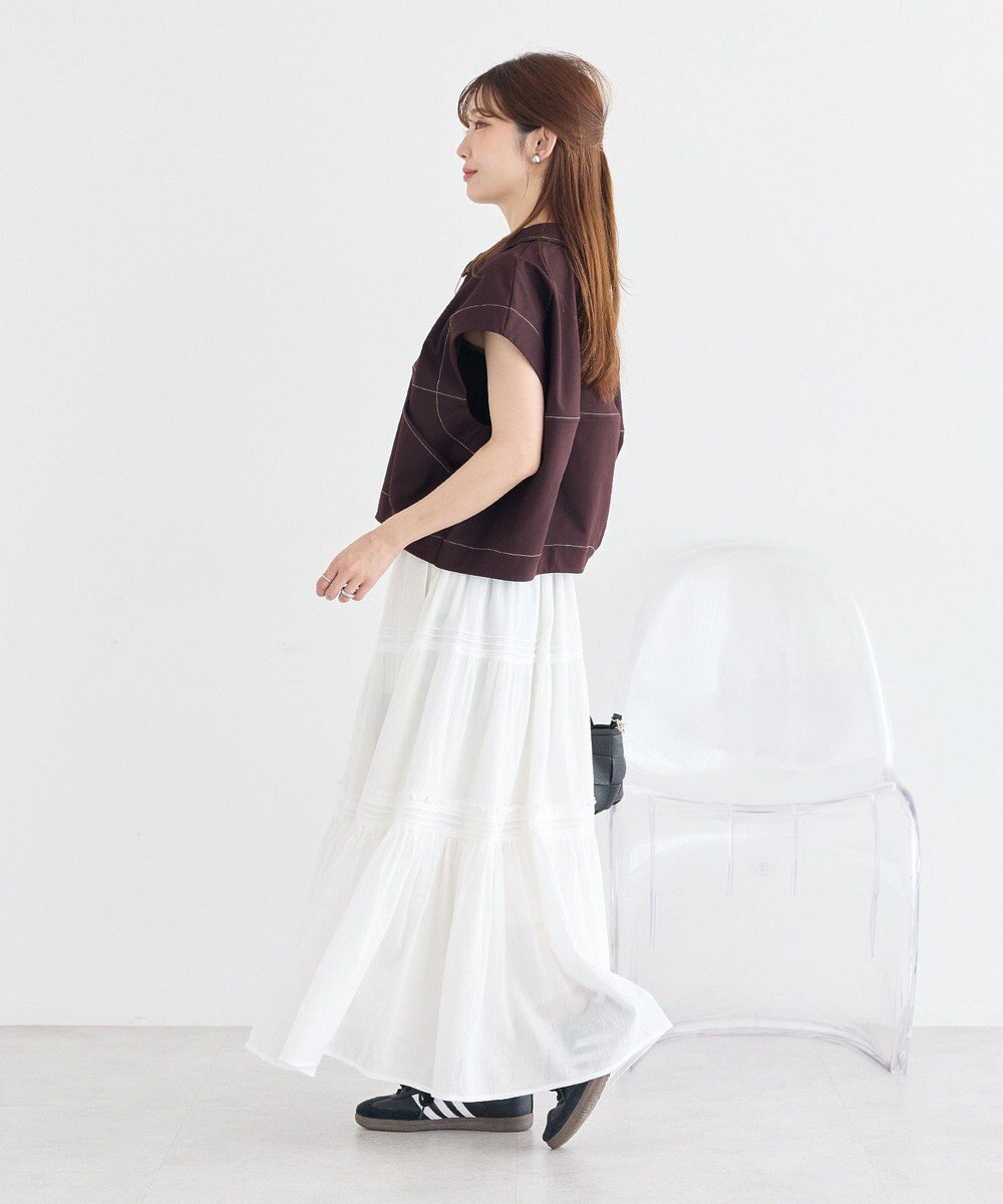 earth music&ecology コクーンフォルムシャツ 