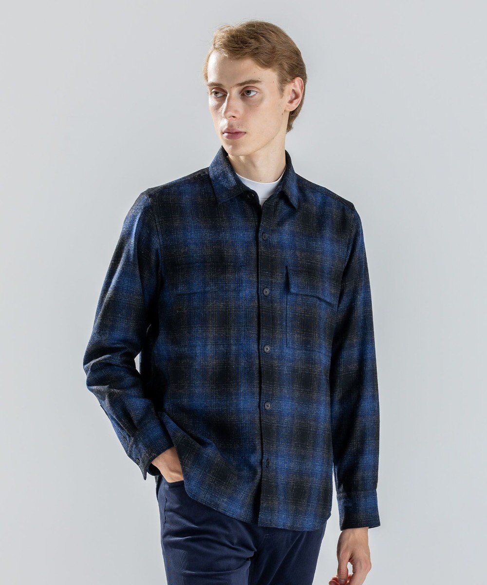 JOSEPH HOMME 【新素材】フェードフラノチェック / シャツブルゾン 