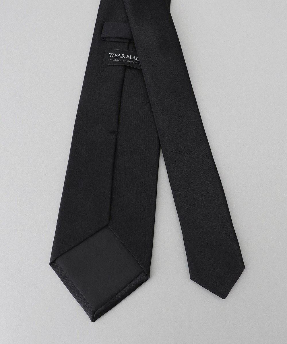 GOTAIRIKU 【WEAR BLACK】フォーマル用_サテン無地 ネクタイ 