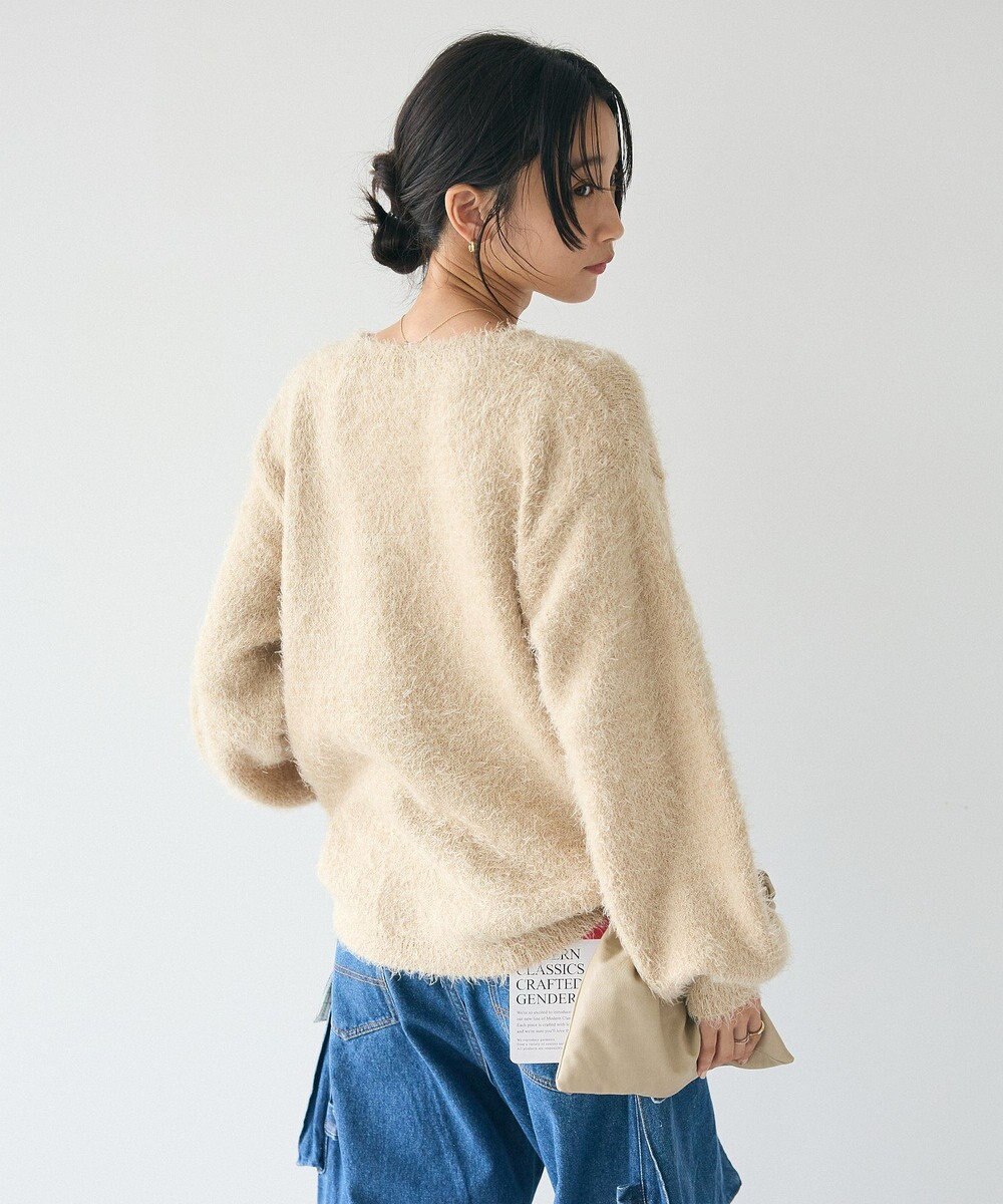 CRAFT STANDARD BOUTIQUE 洗える/ビスチェ付きシャギーニットプルオーバー 