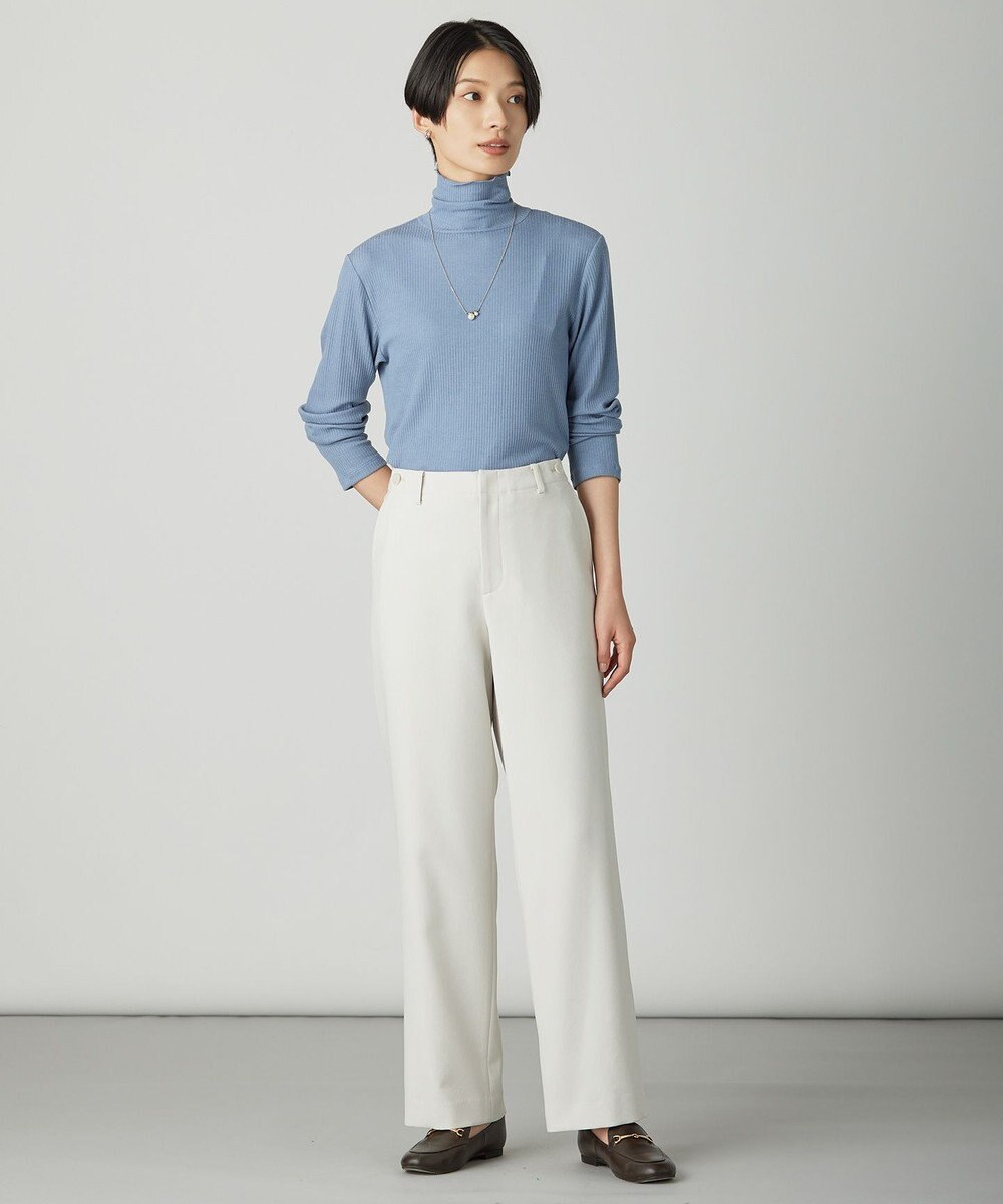 J.PRESS LADIES S 【WEB限定カラーあり】ツムギートflannel ストレート パンツ 