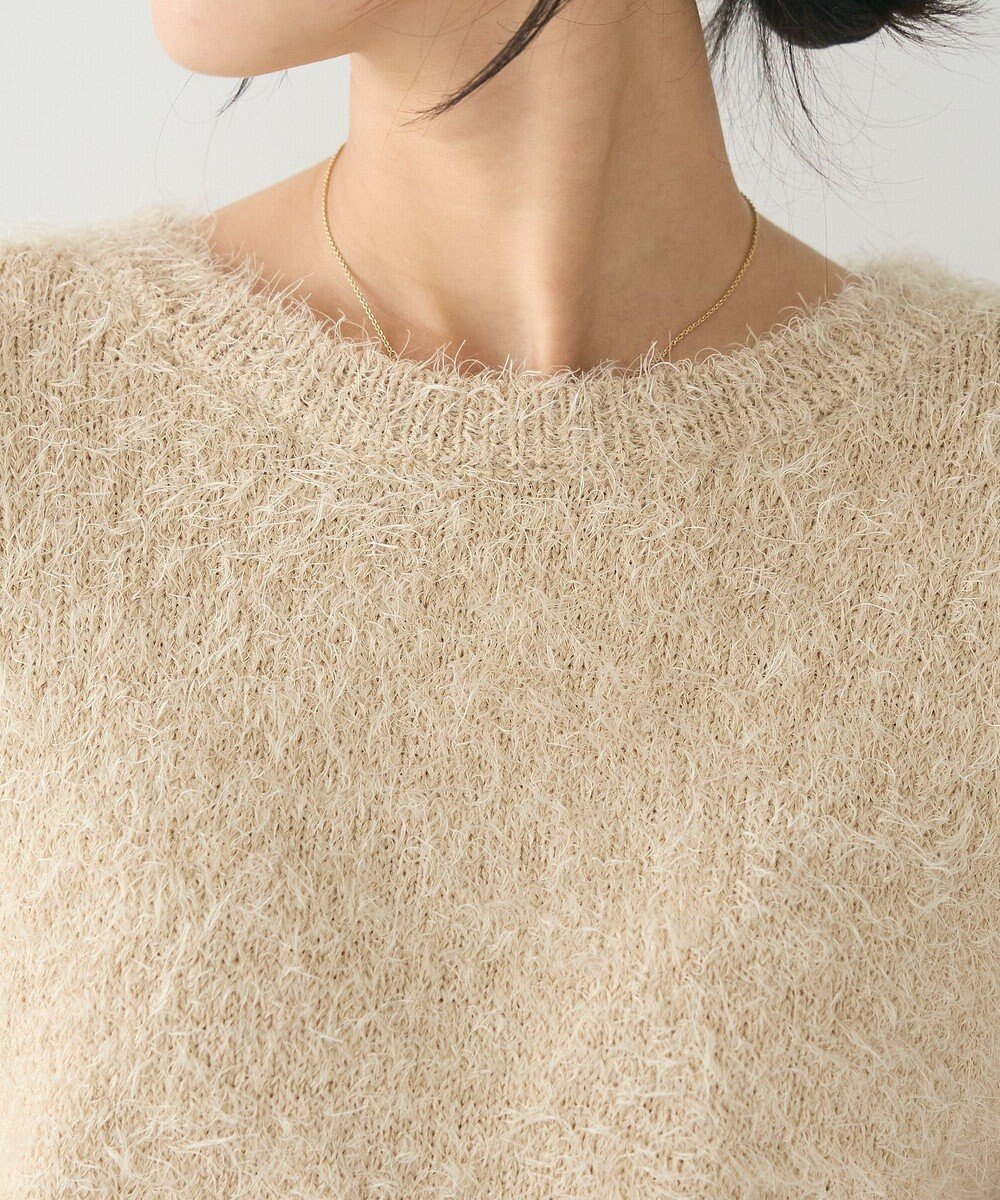 CRAFT STANDARD BOUTIQUE 洗える/ビスチェ付きシャギーニットプルオーバー 