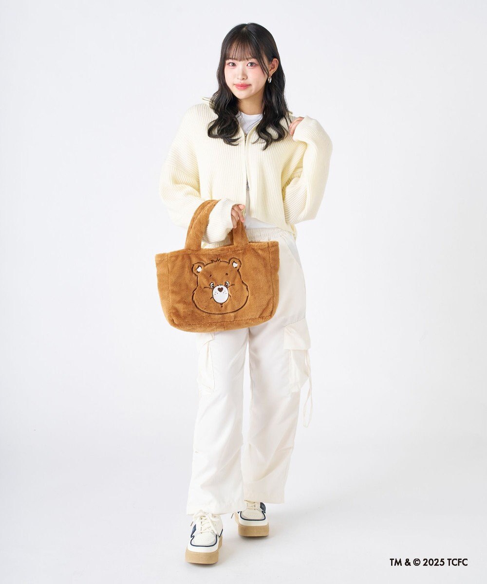 MOONBAT Care Bears(ケアベア) フェイクファーバッグ A4サイズ 手洗い可能 