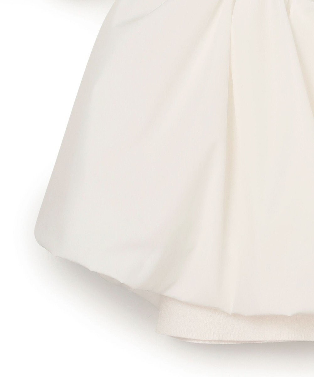 GRACE CONTINENTAL タフタケープ付ニットトップ 