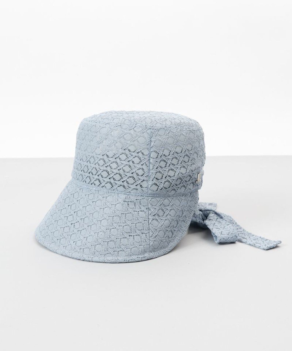 AURORA 【 LANVIN en Bleu （ランバン オン ブルー）】レースボンネット風クロッシェハット 