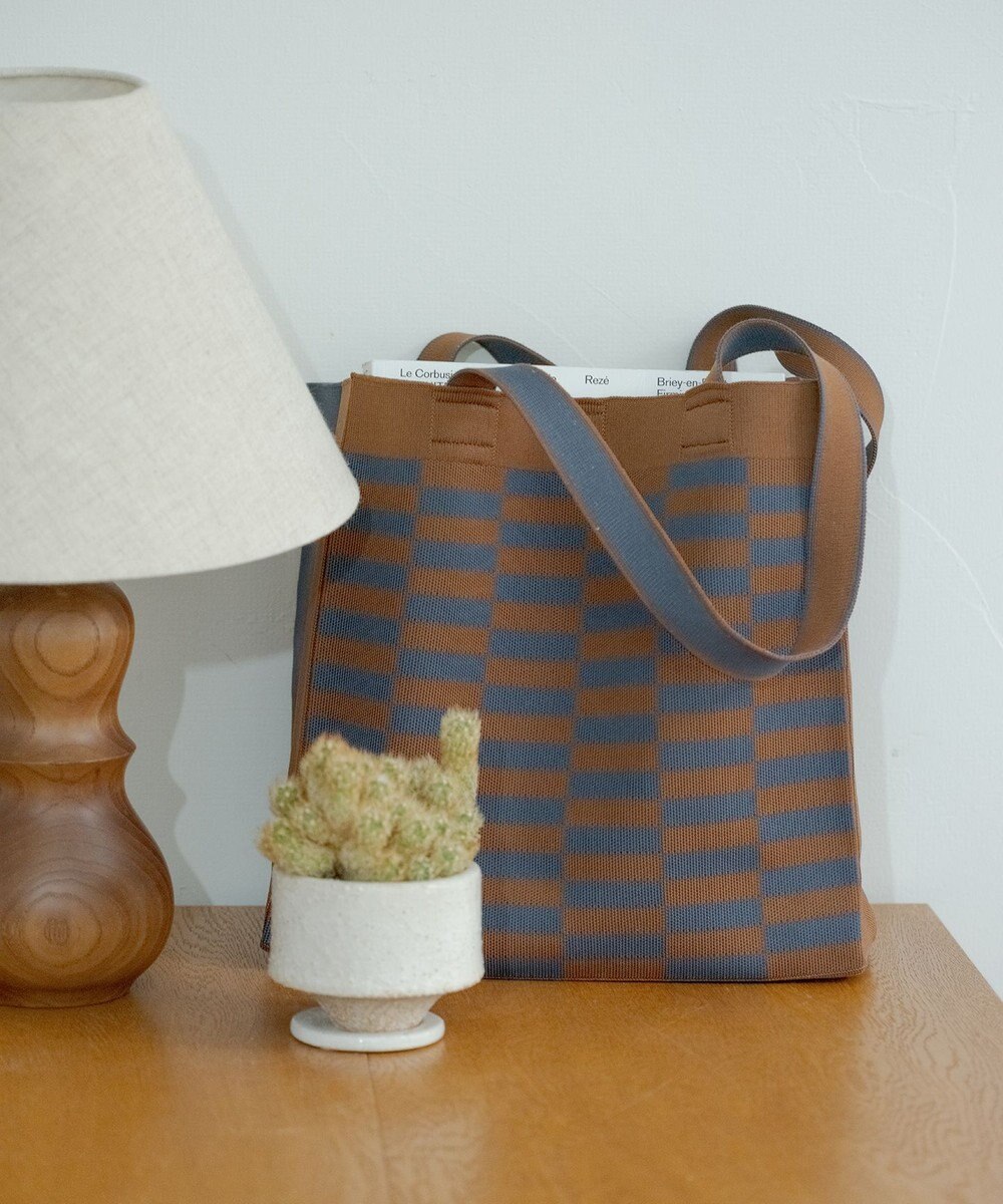 TRICOTE チェックペーパーバッグ 