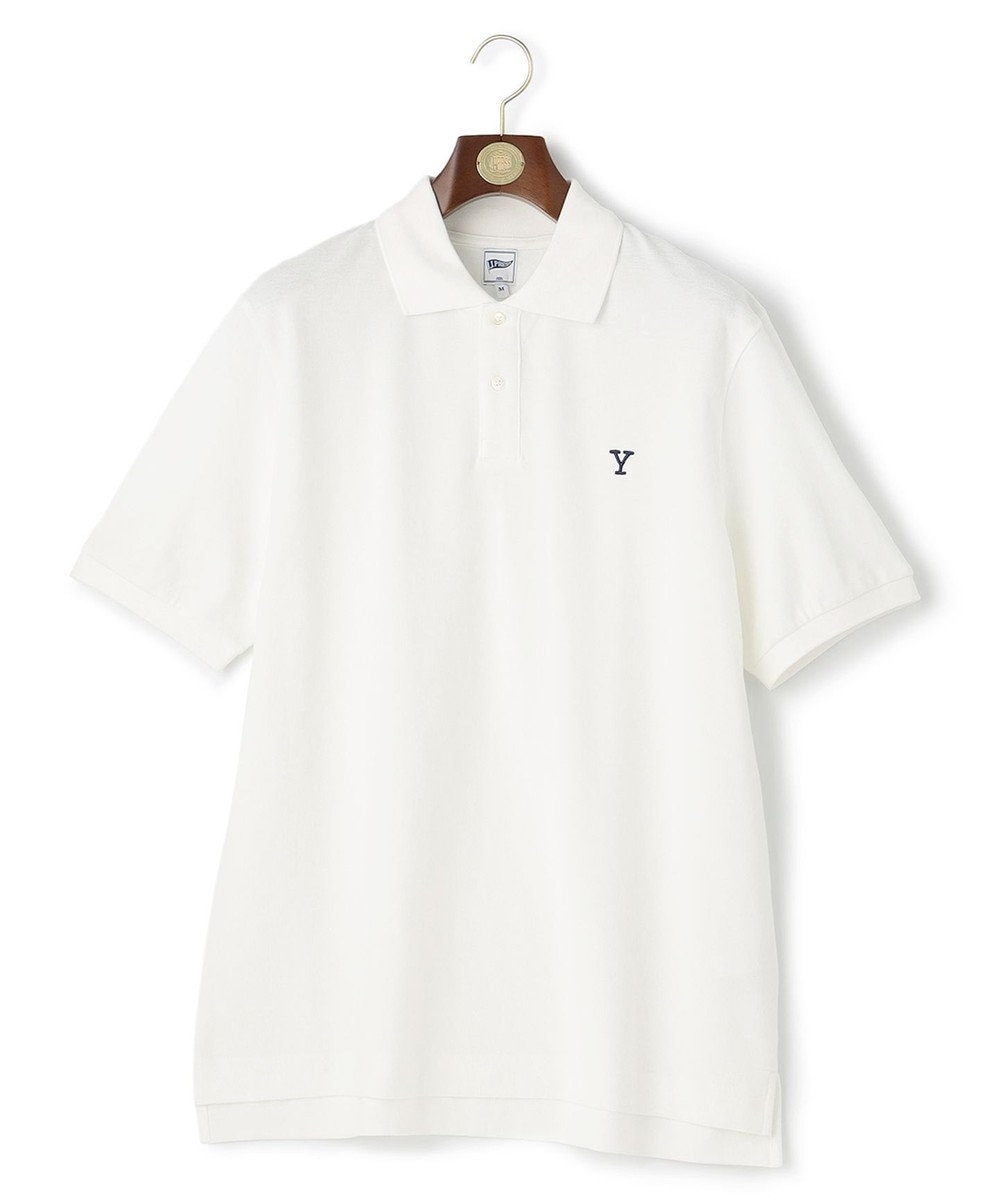 J.PRESS MEN 【Pennant Label】Garment Dyed Polo Shirt / Yale ホワイト系