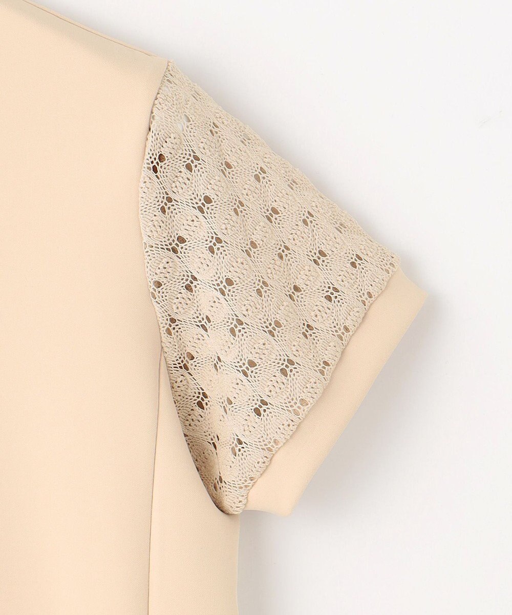 23区GOLF 【WOMEN】【UVケア・吸水速乾】レース袖 モックネックシャツ 