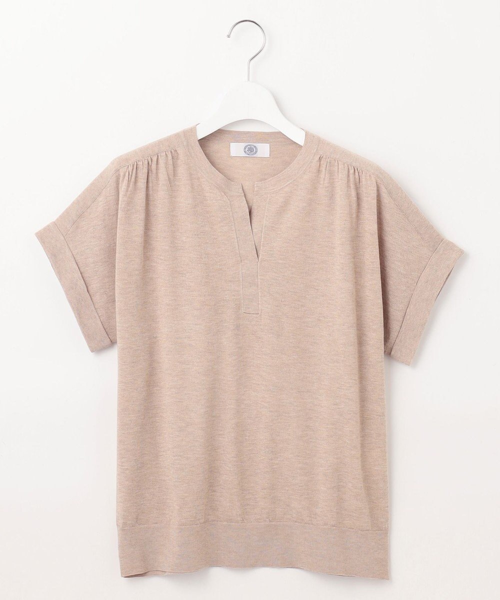 J.PRESS LADIES L 【WEB限定カラーあり・洗える】Vis/Peスパーク バンドカラー ニット 