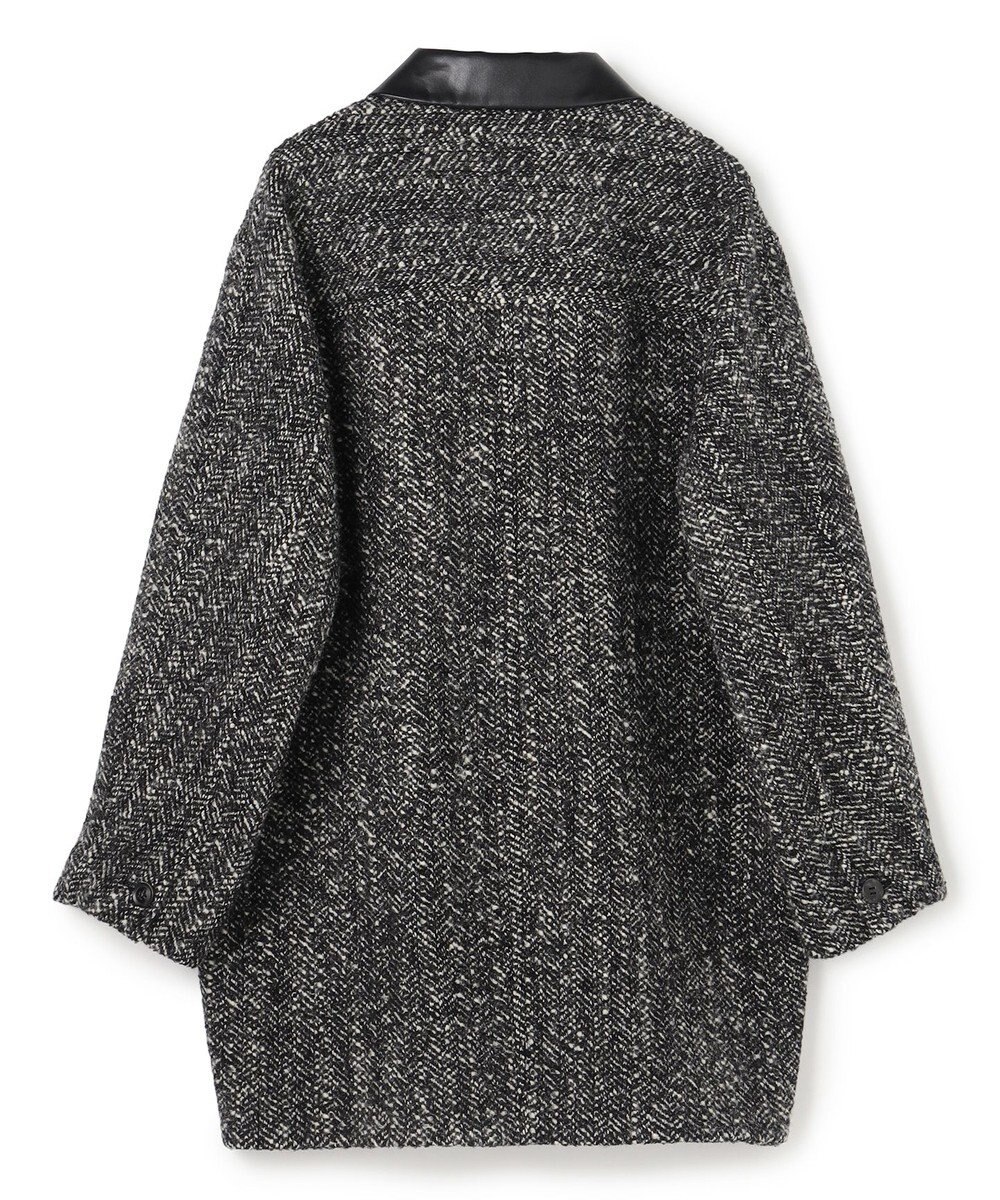 BEIGE， ROBY / フェイクレザーツイードコート 