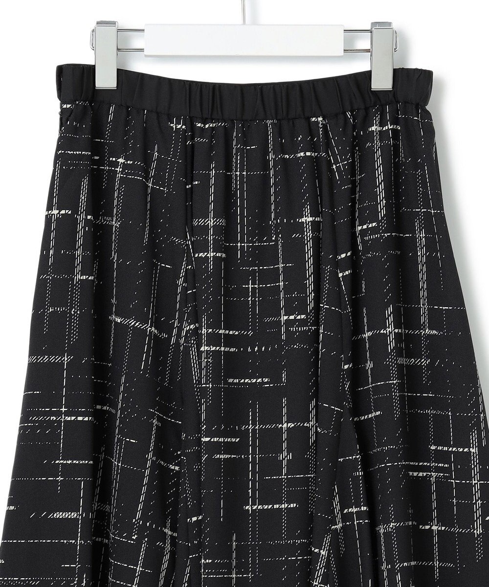 23区 【洗える】モノクロトーンプリント スカート 