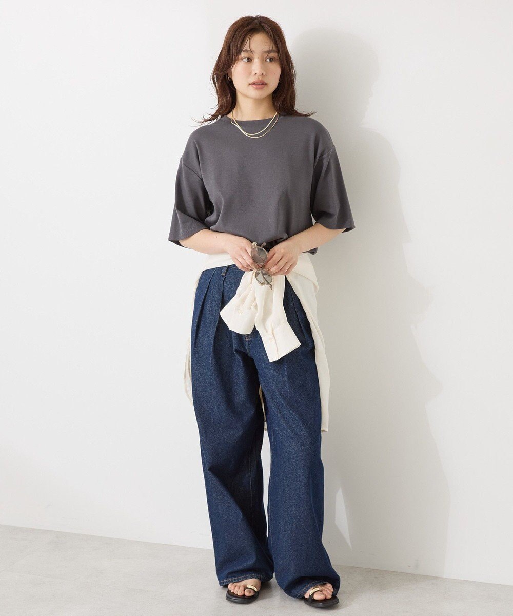 AMERICAN HOLIC 【接触冷感】スムースルーズクルーネックＴシャツ 