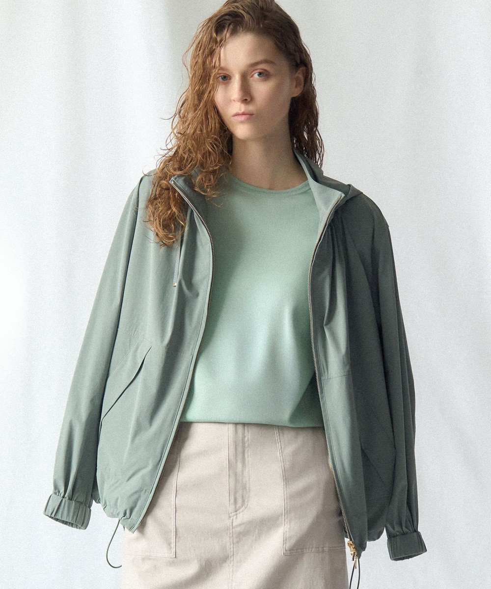 23区 【先行予約】2WAY ストレッチタフタ ボリュームスリーブブルゾン 