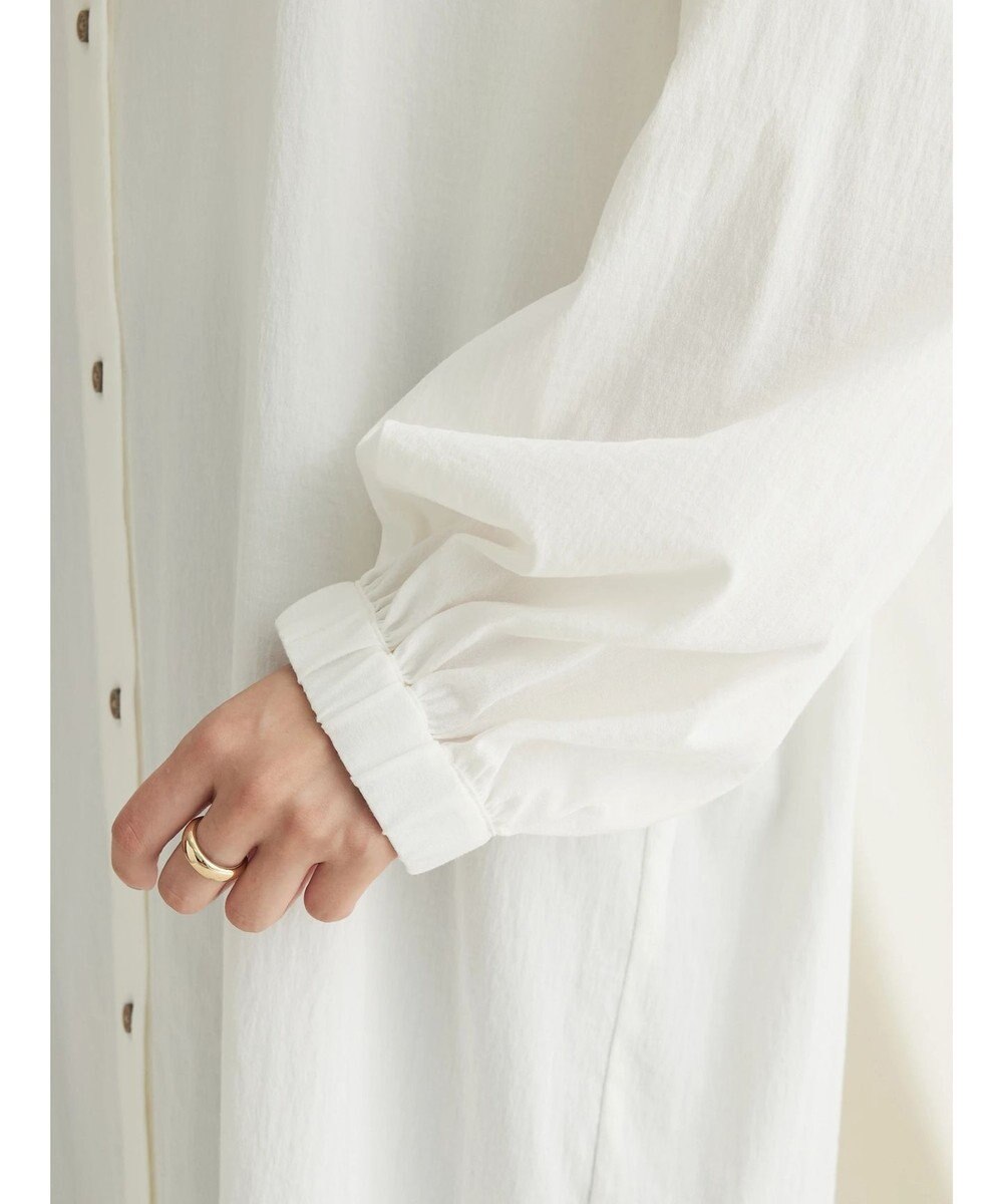 CRAFT STANDARD BOUTIQUE レーヨンデシンバンドカラーワンピース 