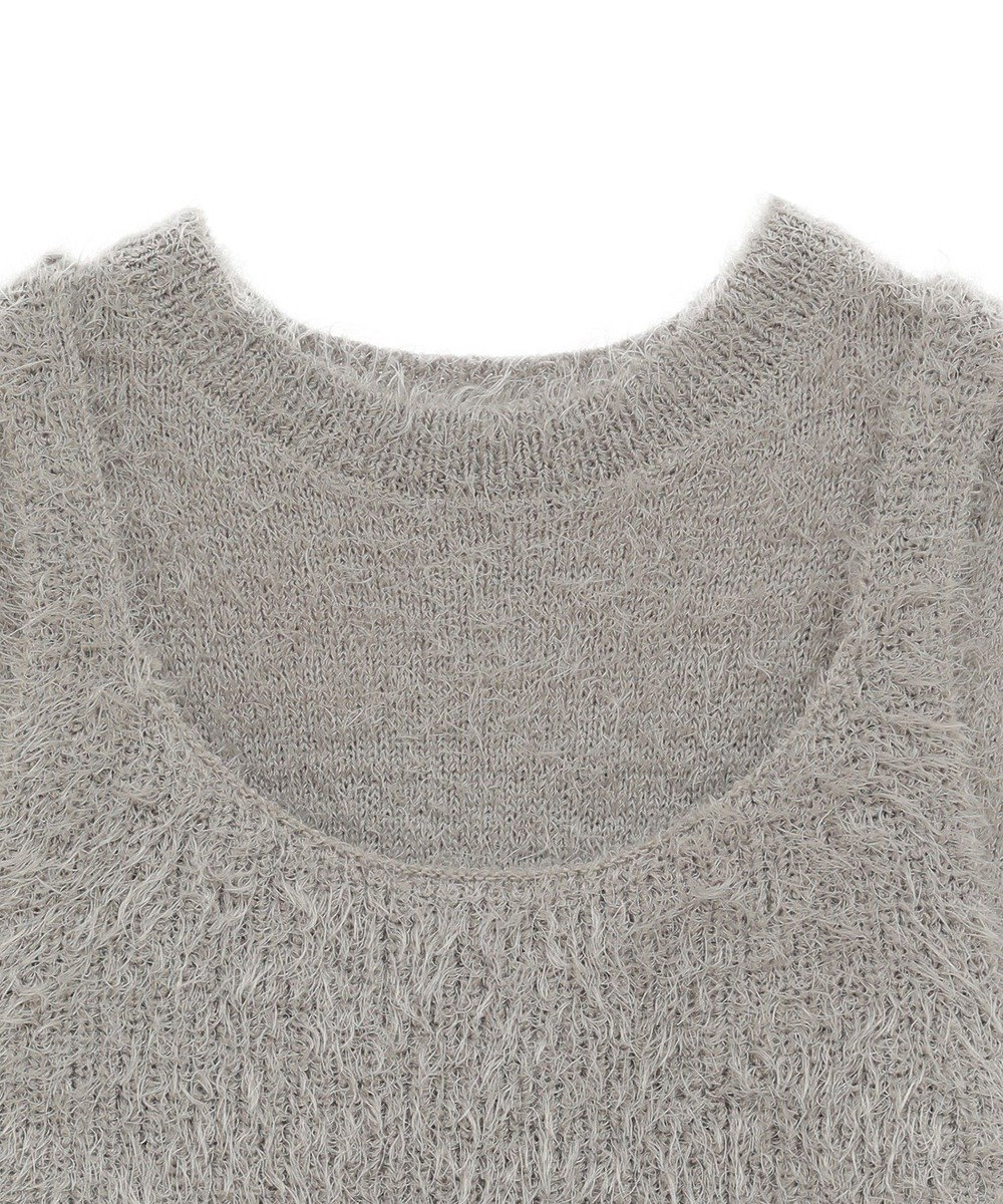 CRAFT STANDARD BOUTIQUE 洗える/ビスチェ付きシャギーニットプルオーバー 