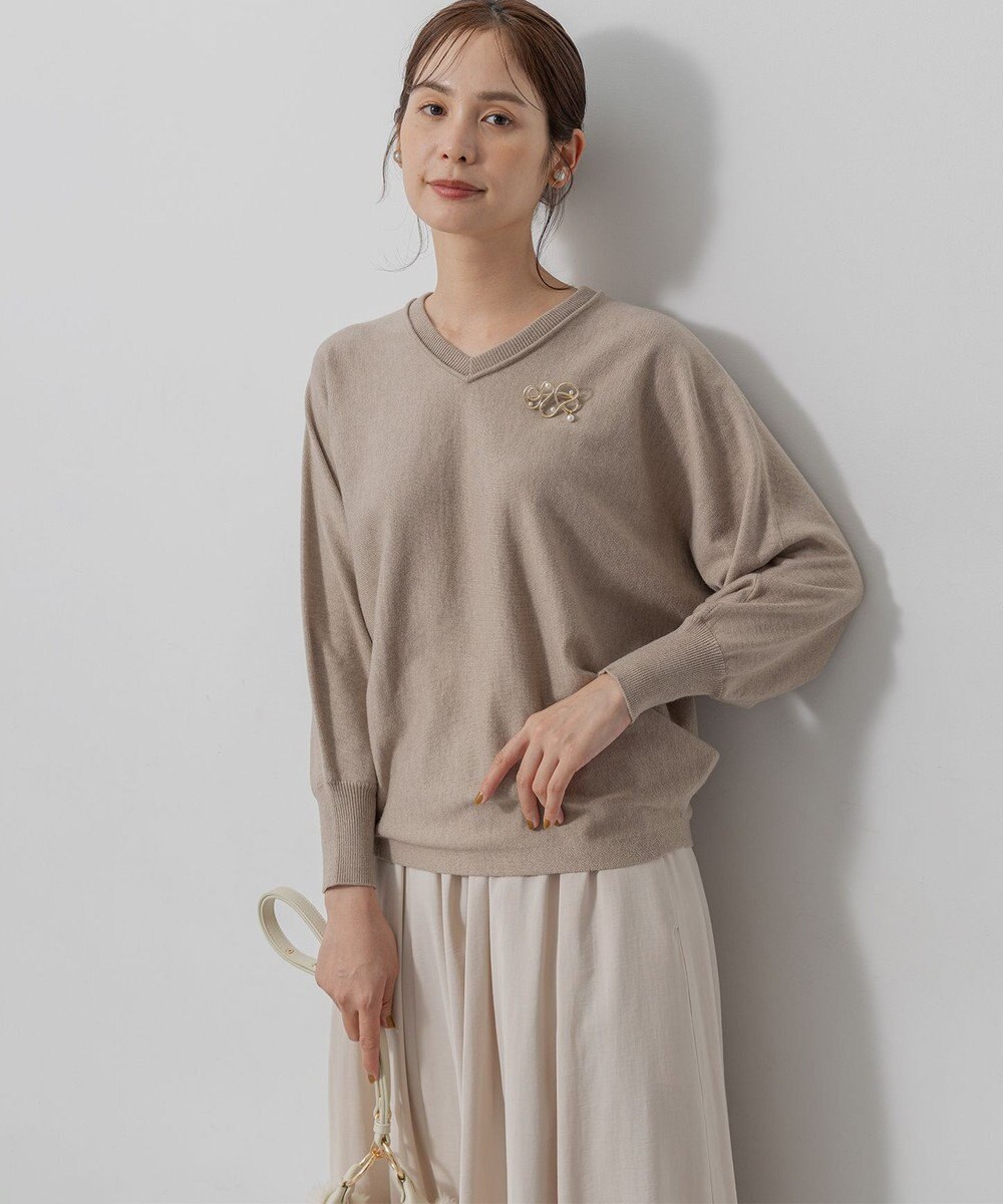 組曲 S 【前後着用可】ニューシックニットＶネック プルオーバー 