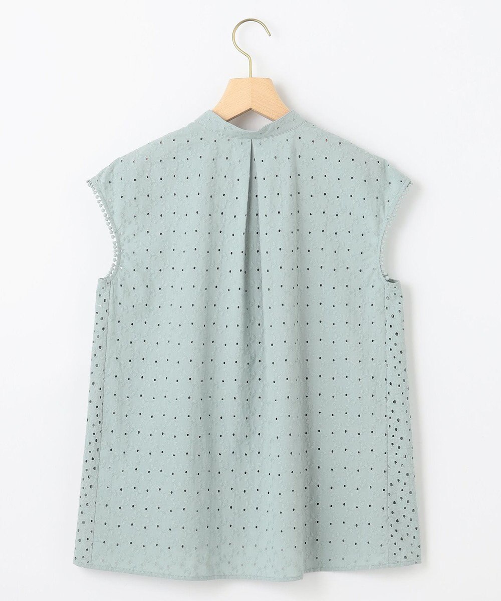 組曲 L エンブロイダリーレースノースリーブ ブラウス 