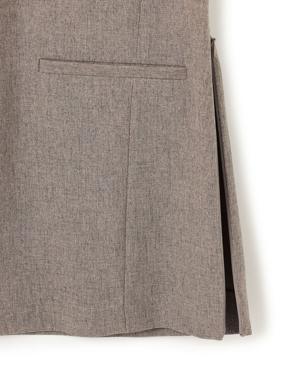 uncrave ウォッシャブルウールライクツイル ジレ 