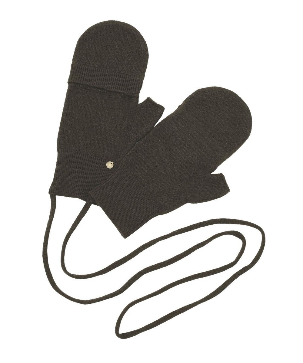 earth music&ecology チャーム付きニットミトン 