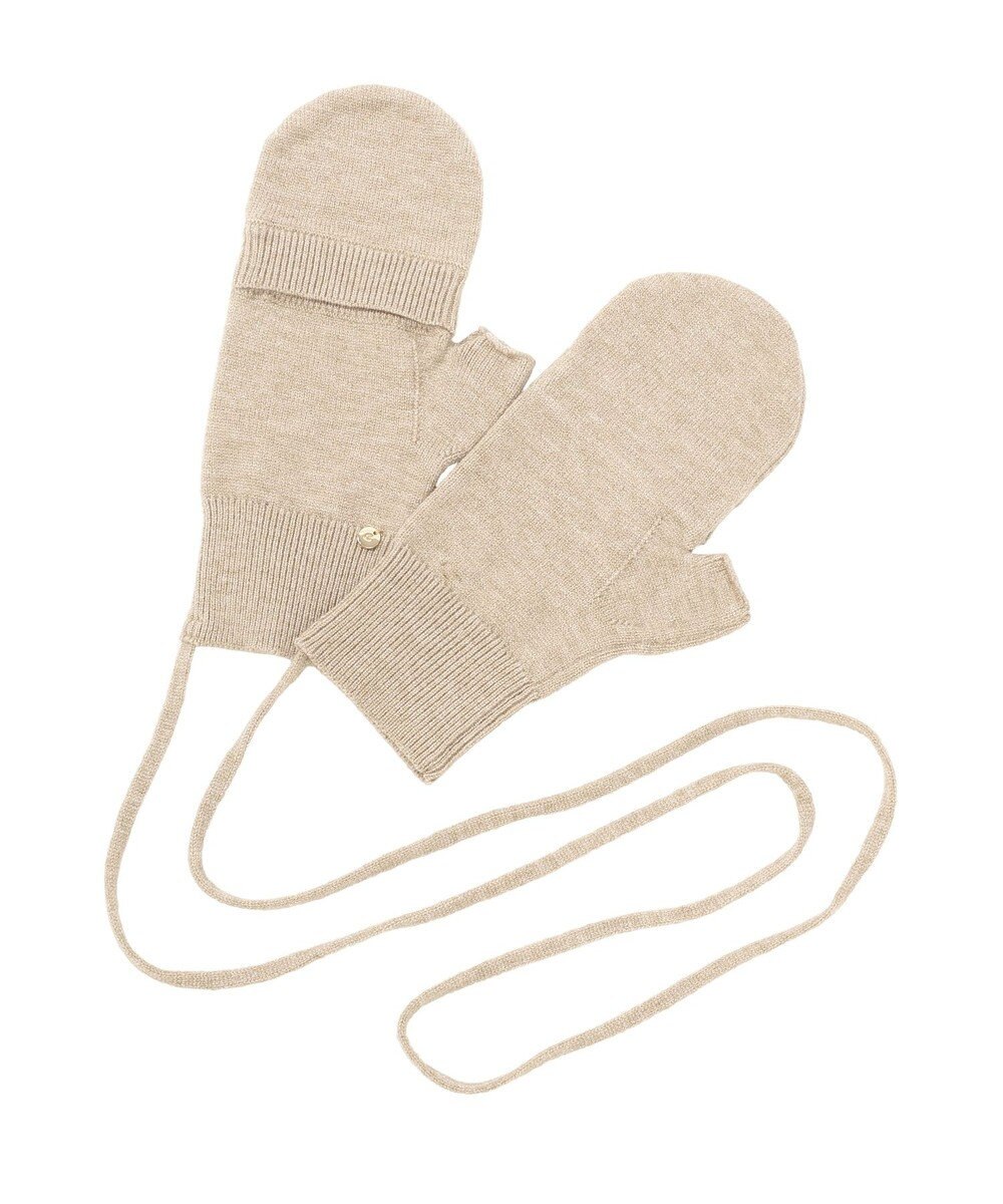 earth music&ecology チャーム付きニットミトン 