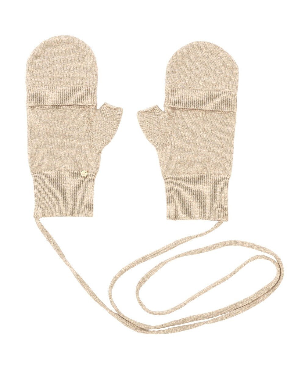 earth music&ecology チャーム付きニットミトン 