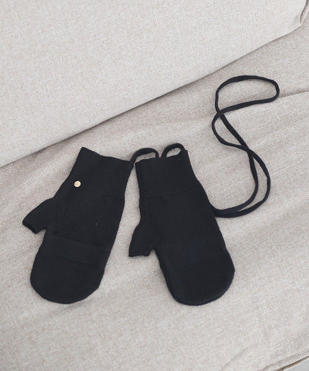 earth music&ecology チャーム付きニットミトン 