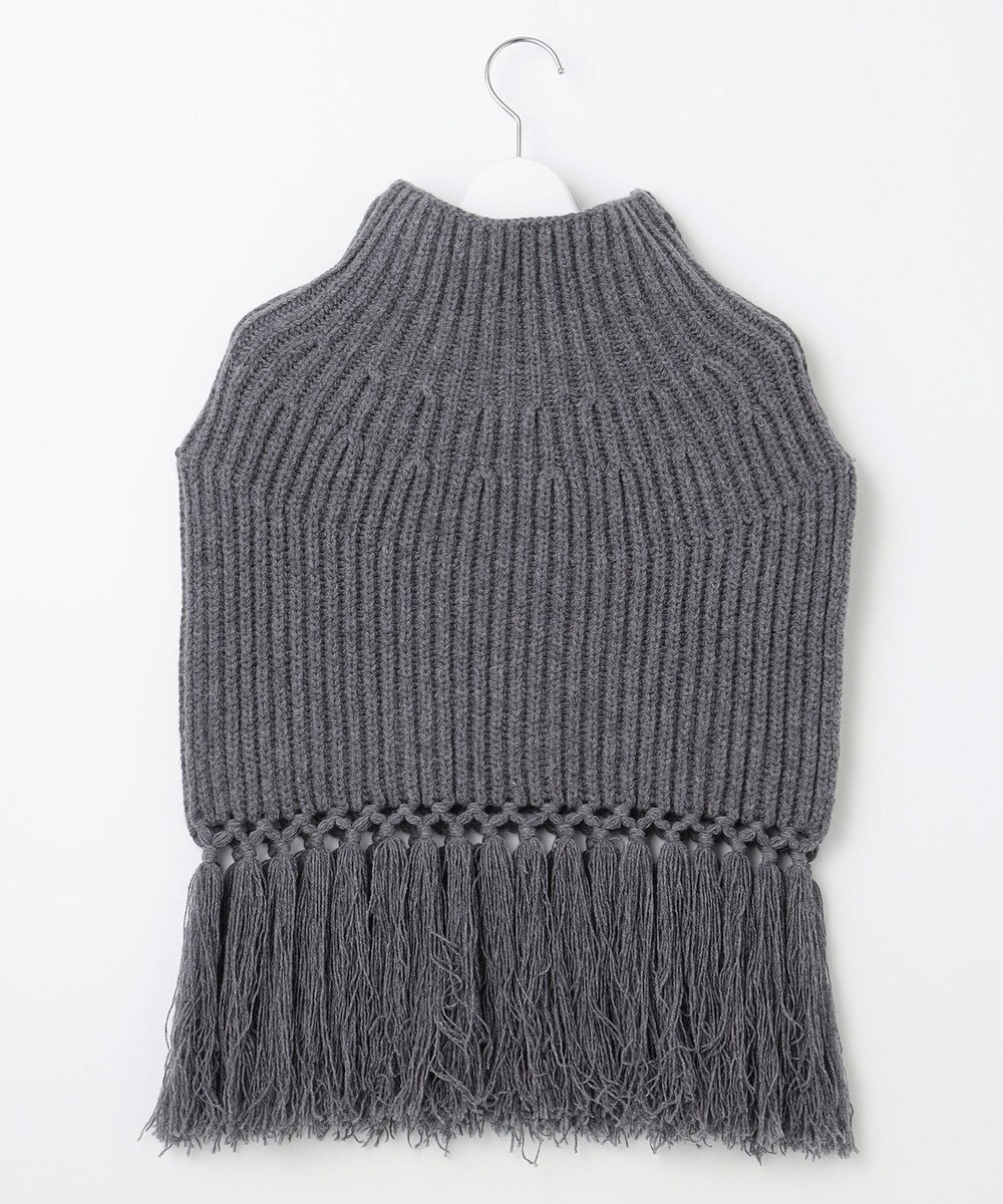 23区 【SLOW/一部店舗限定】ニットトータル フリンジ ネックウォーマ― 