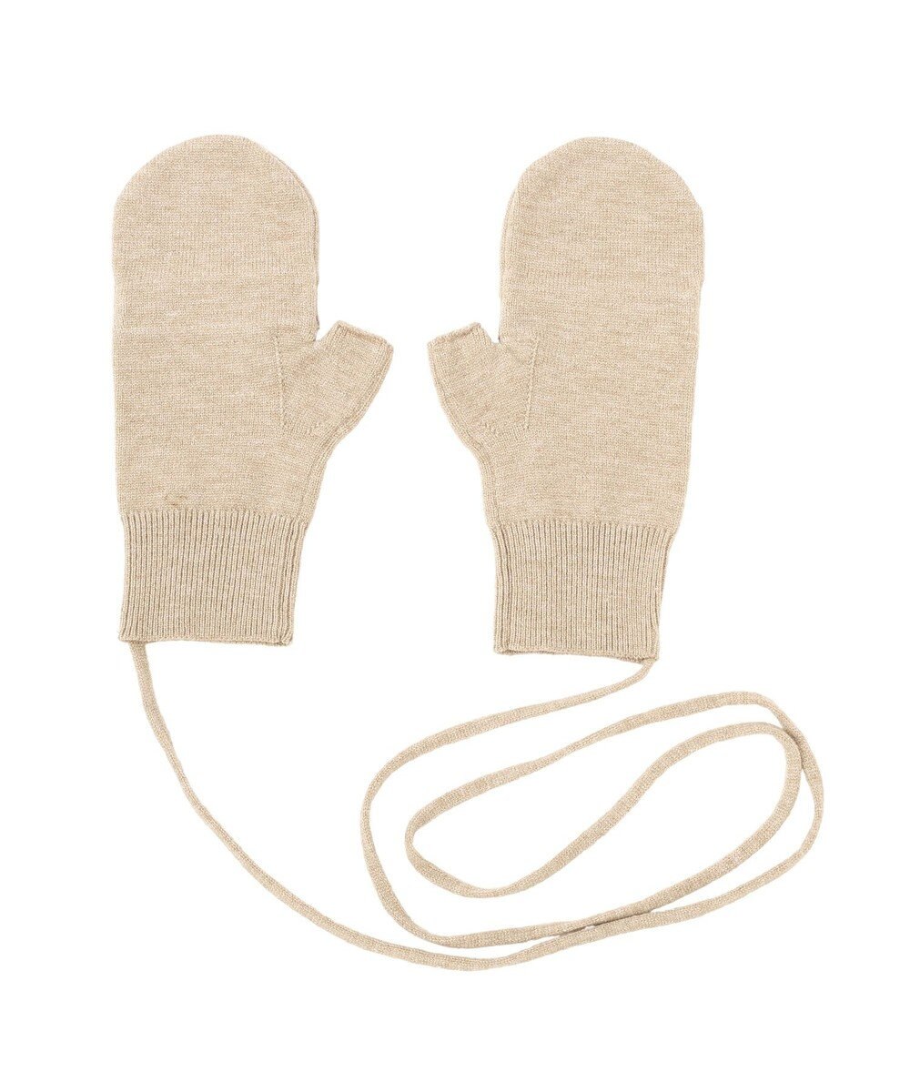 earth music&ecology チャーム付きニットミトン 