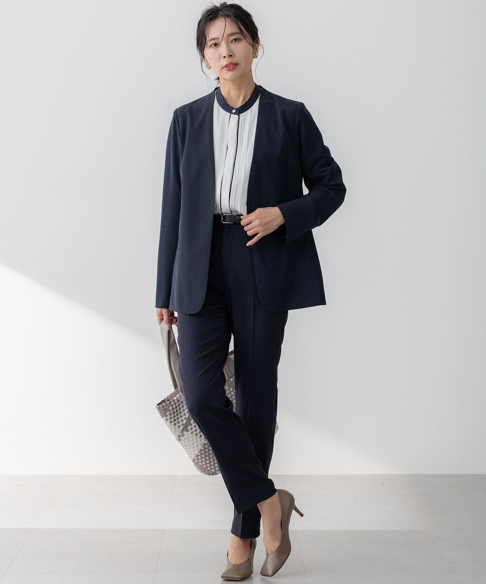 23区 【セットアップ対応/洗える】2WAYストレッチツイル ジャケット 