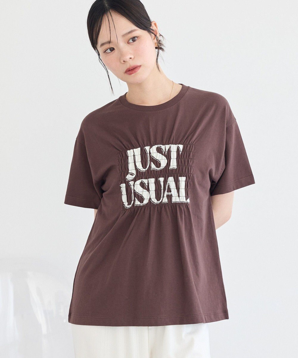 earth music&ecology シャーリングロゴTシャツ 