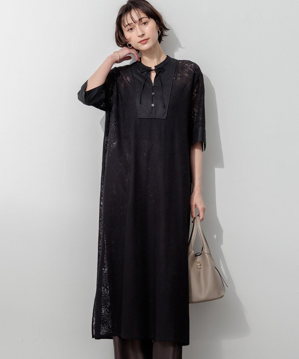 23区 【SLOW/一部店舗限定】モチーフレース ワンピース 