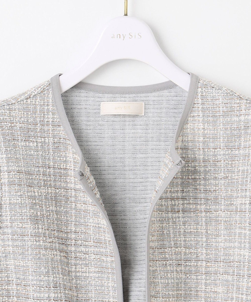 ANY SIS 【2SET】ウォッシャブルジャケット × ブラウス セット 