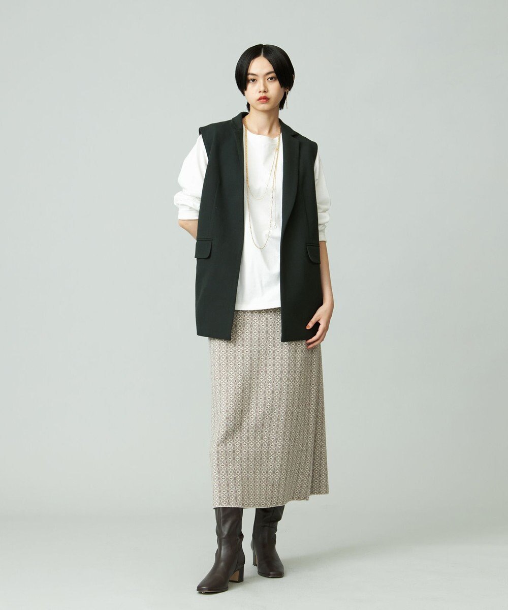 J.PRESS YORK STREET 【WOMEN】ANTI PILLING  JACQUARD スカート 