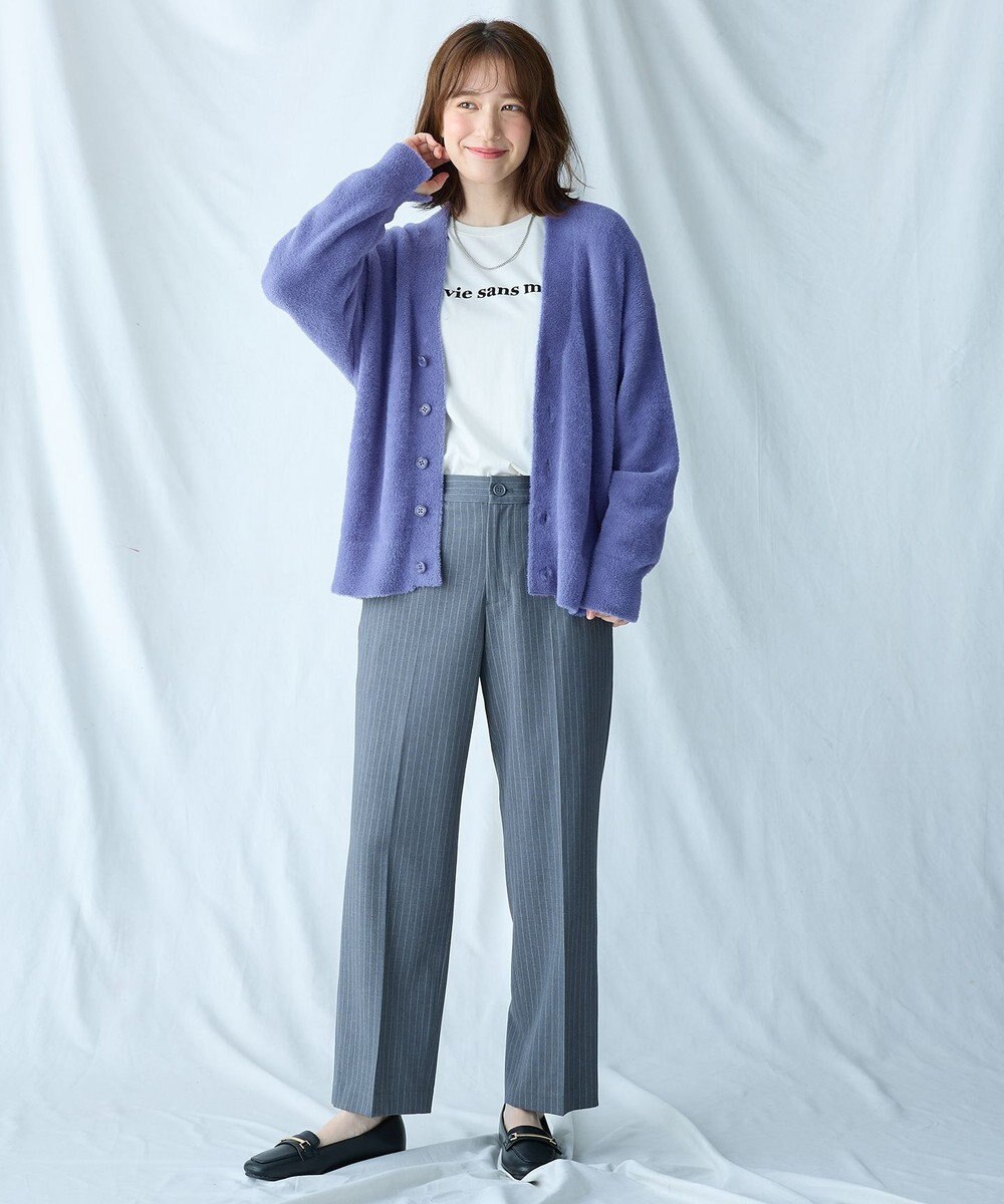 ANY L 【洗濯機可/ウエストゴム/２ＷＡＹストレッチ】テーパードパンツ 