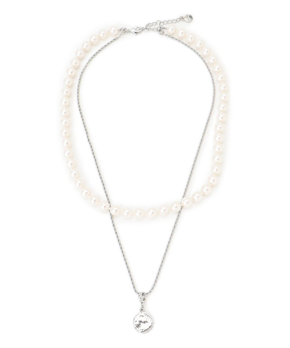 23区 コインモチーフ パール チェーン ネックレス 