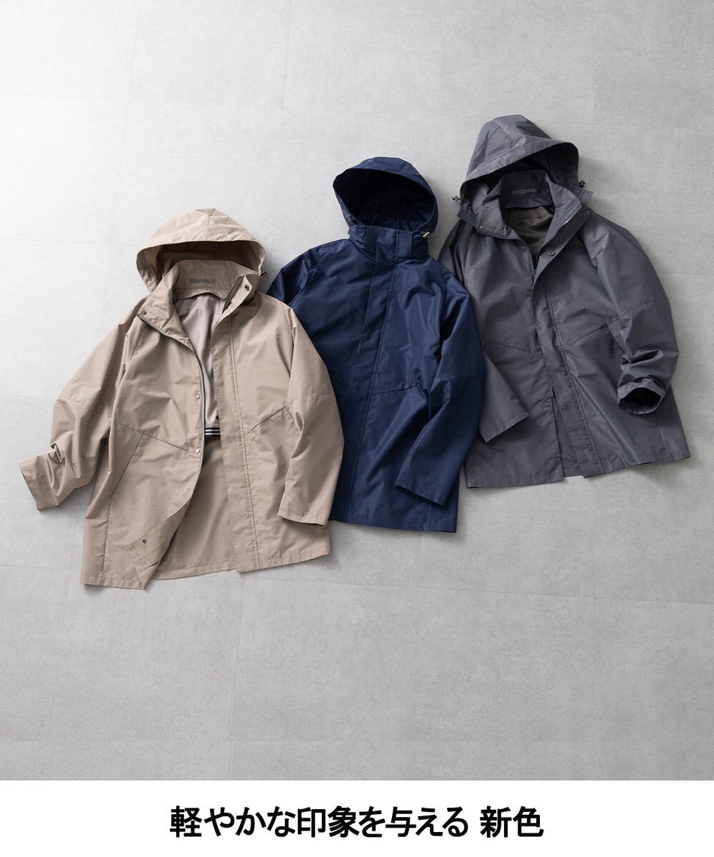 GOTAIRIKU ダウンライナー装着可【仕事で着用可】メランジシャンブレー スプリングブルゾン(26年モデル) 