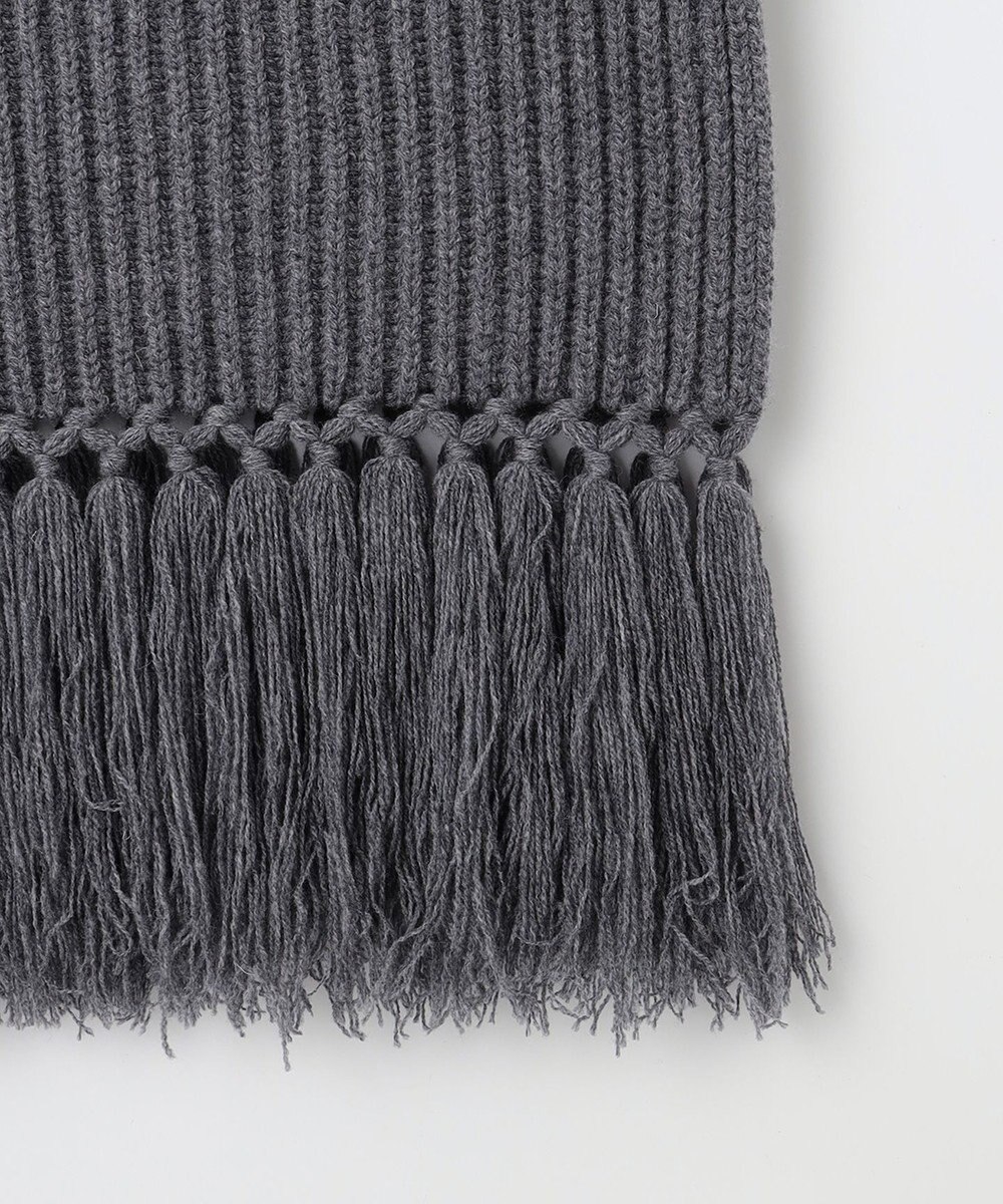 23区 【SLOW/一部店舗限定】ニットトータル フリンジ ネックウォーマ― 