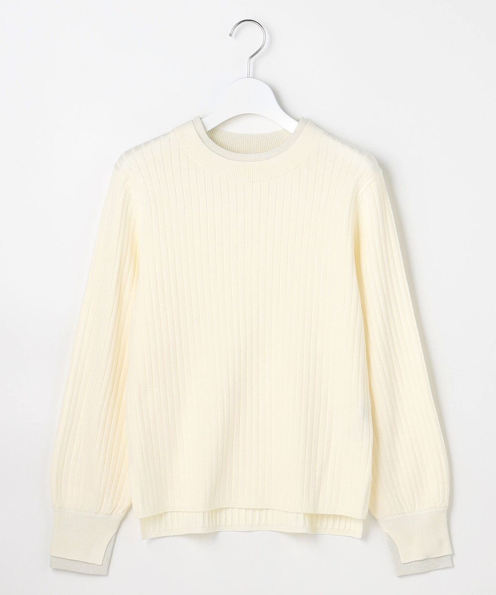 ANY SIS S 【WEB・一部店舗限定】ダブルカラー ニット 